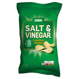 ASDA Salt & Vinegar Flavour Crisps 6 x 25g (150g)