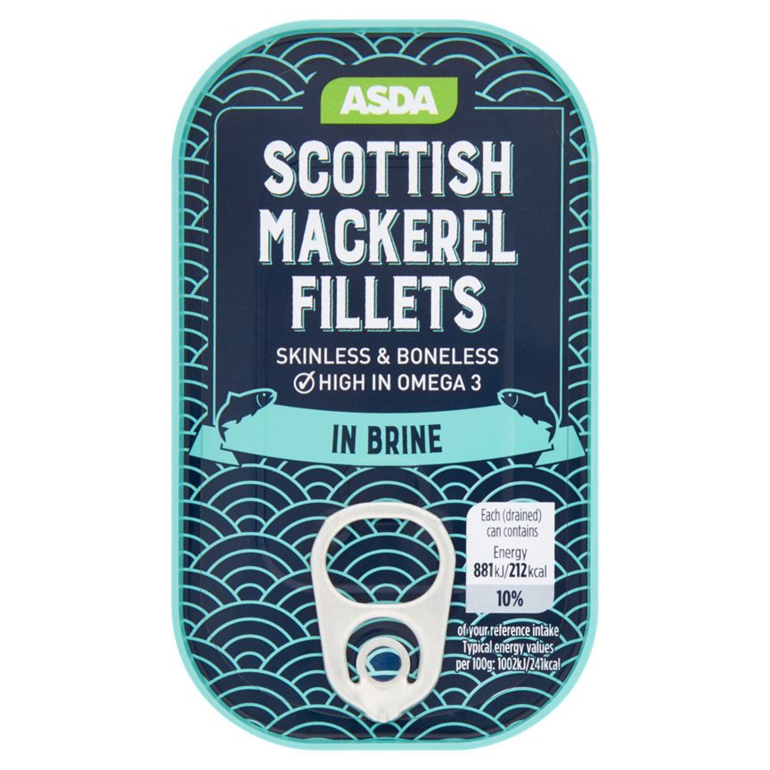 ASDA Scottish Mackerel Fillets in Brine