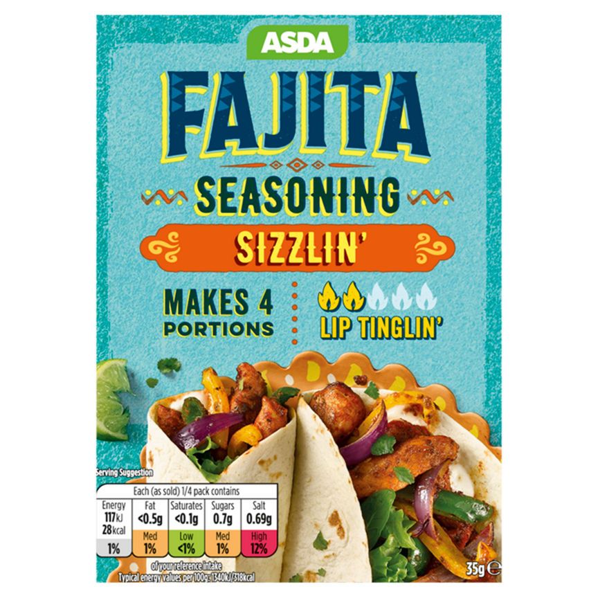 ASDA Sizzlin' Fajita Seasoning - McGrocer