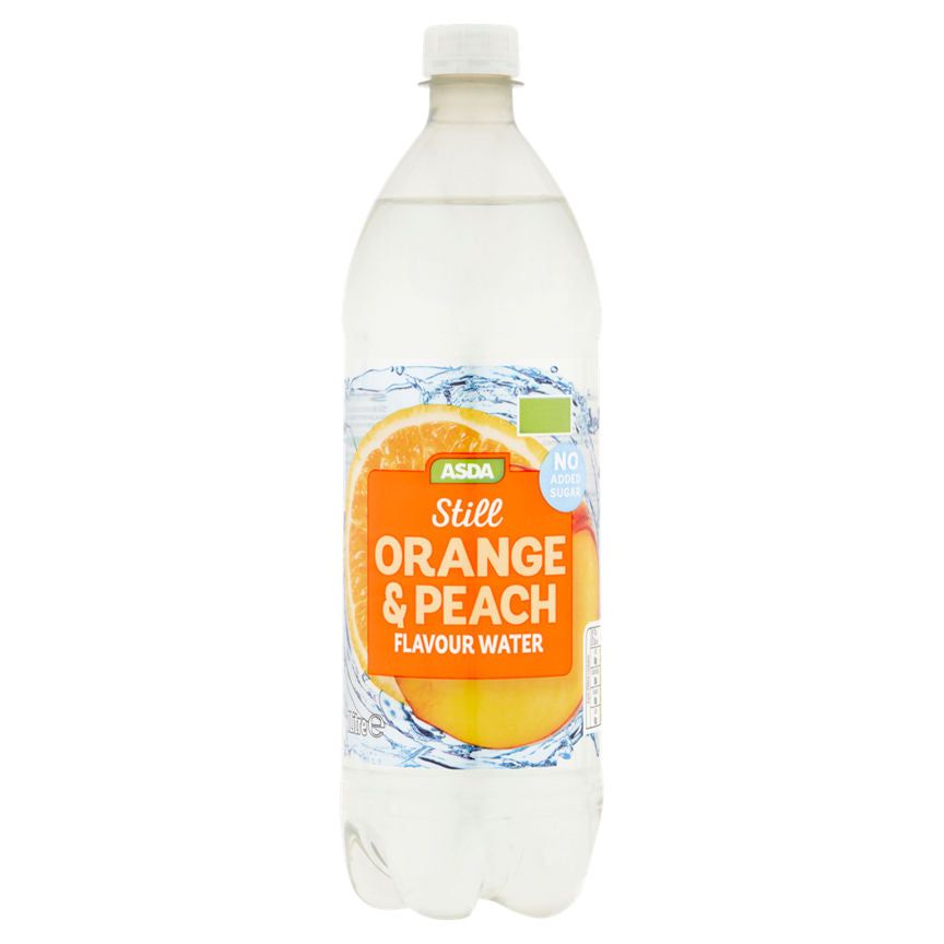 ASDA Still Orange & Peach Flavour Water