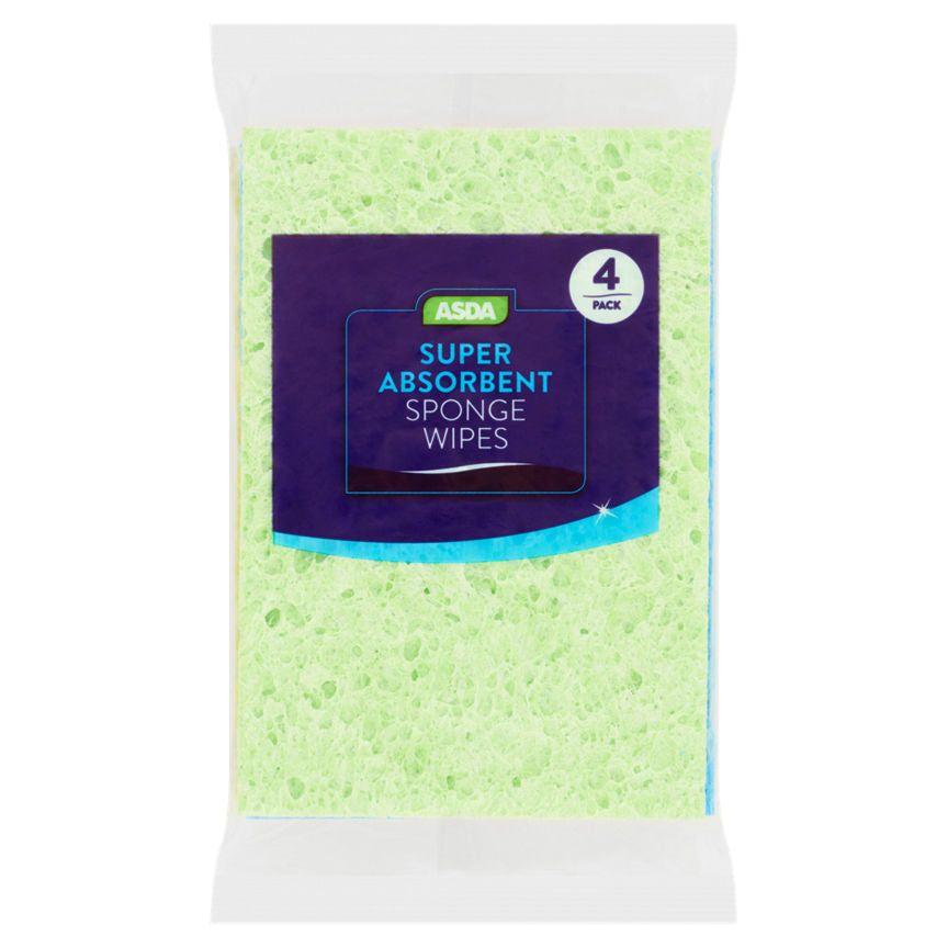 ASDA Super Absorbent Cleaning Sponge Wipes - McGrocer