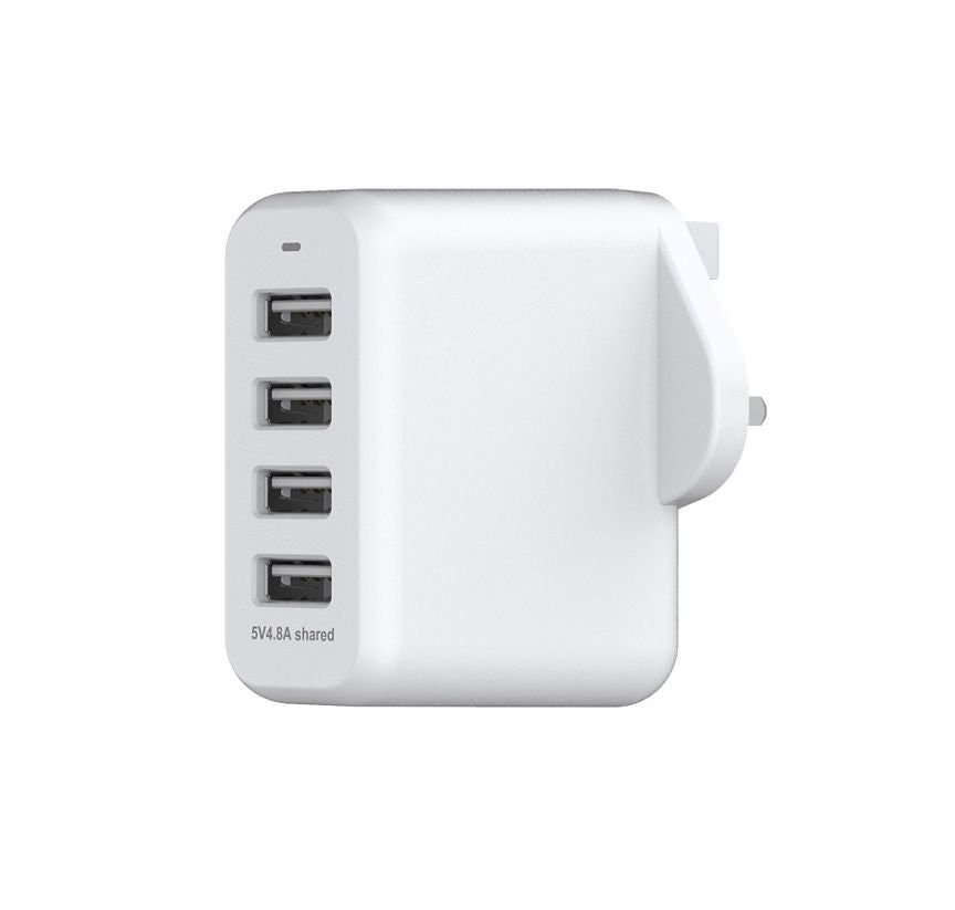 ASDA Tech 4 Port USB Mains Charger - McGrocer
