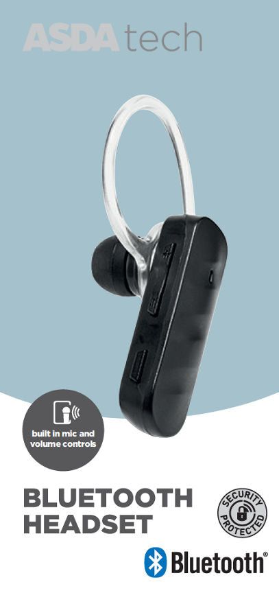 ASDA Tech Bluetooth Handsfree Headset