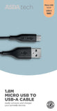 ASDA Tech Micro USB Cable - Black 1.8m - McGrocer