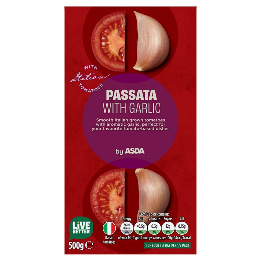 ASDA Tomato Passata with Garlic