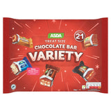 ASDA Treat Size Chocolate Bar Variety 21 Pack