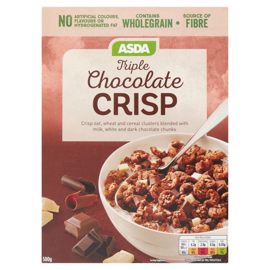 ASDA Triple Chocolate Crisp Cereal