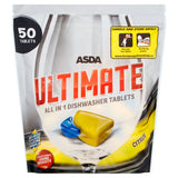 ASDA Ultimate All in 1 Dishwasher Tablets Citrus