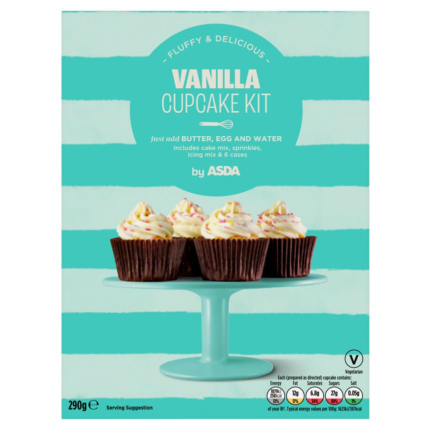 ASDA Vanilla Cupcake Kit 290g