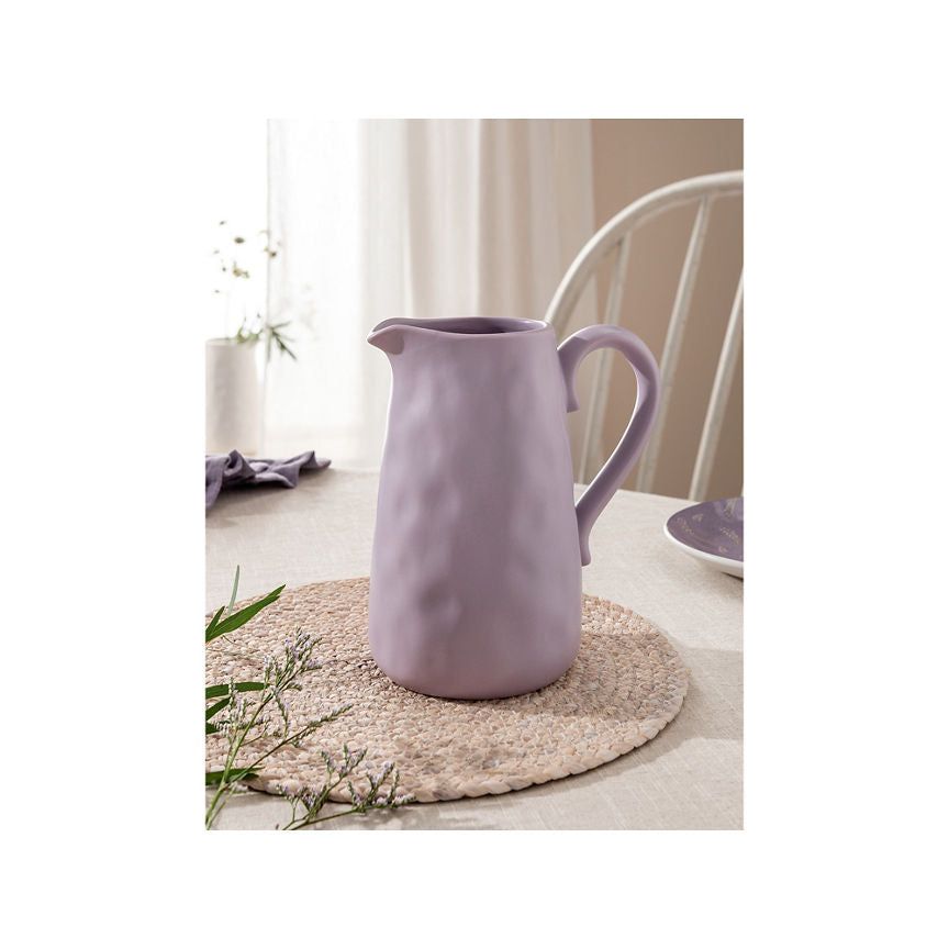 At Home with Stacey Solomon Lilac Ceramic Dimpled Jug