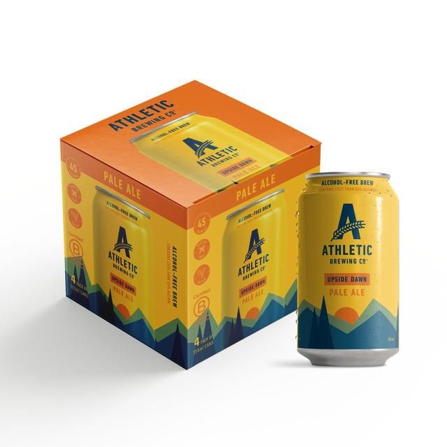 Athletic Brewing Co Upside Dawn Pale Ale Alcohol Free   4 x 355ml