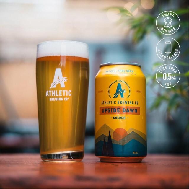 Athletic Brewing Co Upside Dawn Pale Ale Alcohol Free   4 x 355ml