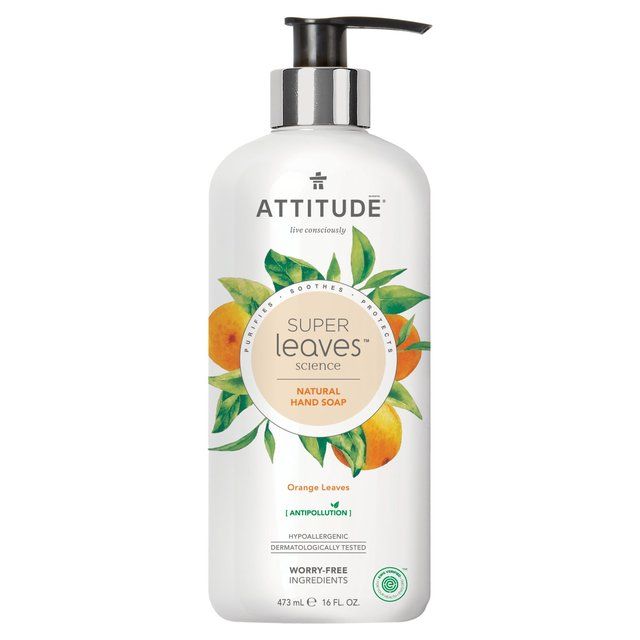 Attitude Super Leaves Hand Soap Orange Leaves   473ml