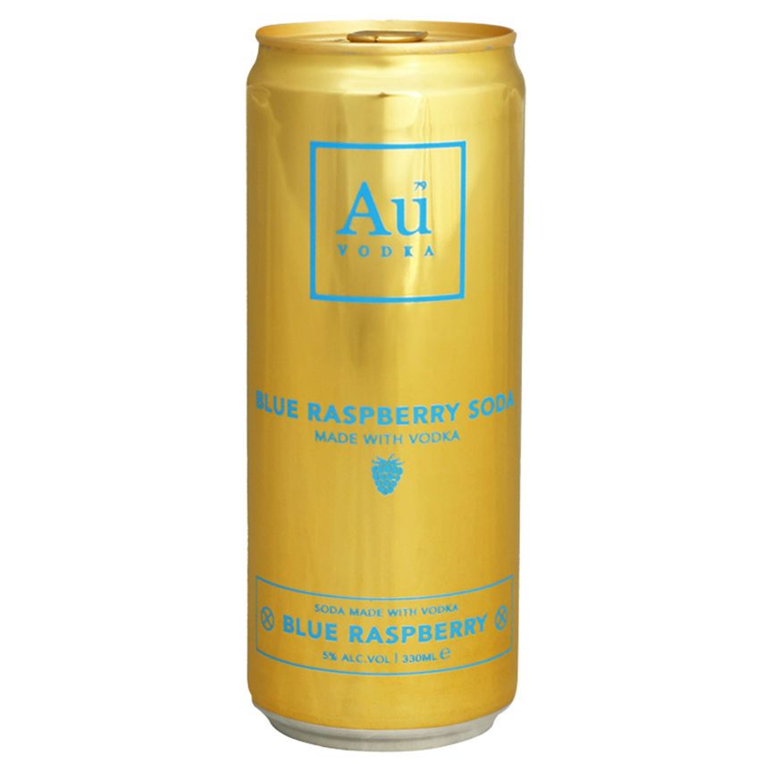 Au Vodka Blue Raspberry Soda - McGrocer