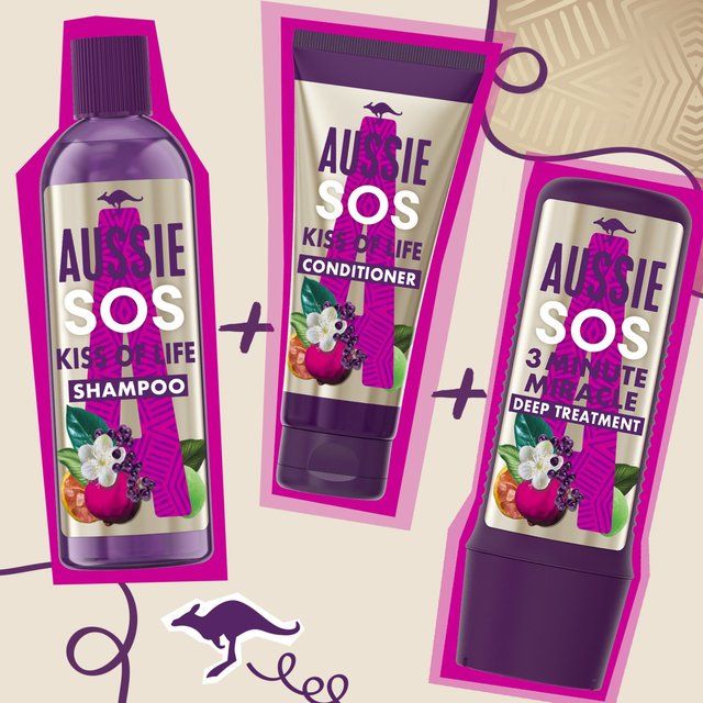 Aussi SOS Kiss Of Life Hair Treatment Giftset Bag - McGrocer