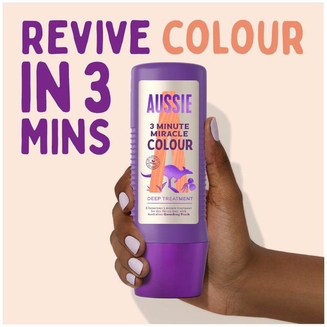 Aussie 3 Minute Miracle Colour Deep Treatment Hair Mask   225ml - McGrocer