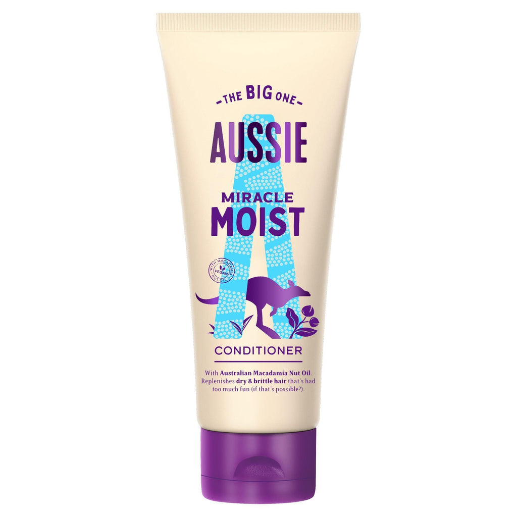 Aussie Miracle Moist Moisture Quenching Vegan Hair Conditioner 350ml