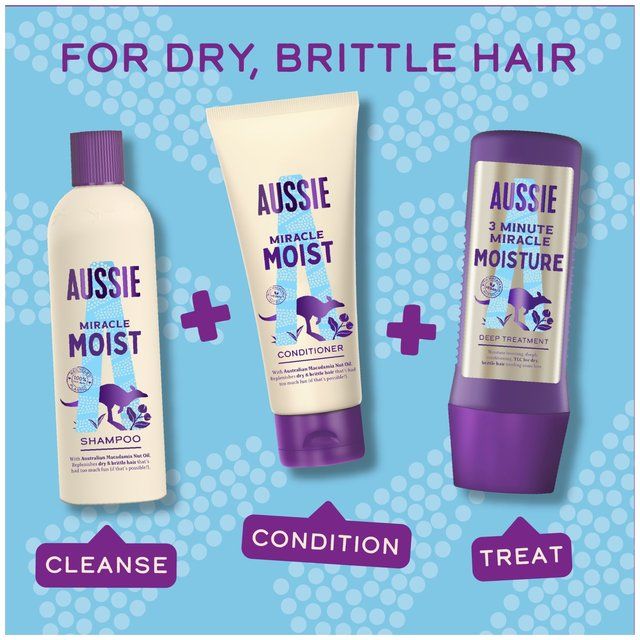 Aussie Miracle Moist Shampoo    500ml - McGrocer