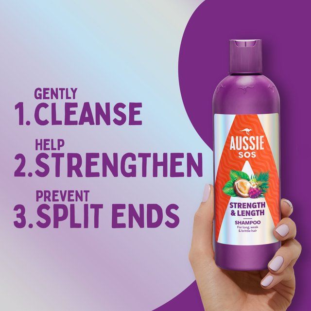 Aussie Sos Strength & Length Shampoo    300ml - McGrocer