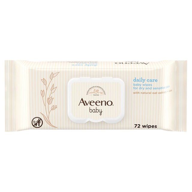 Aveeno Baby Daily Care Baby Wipes   72 per pack