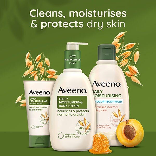 Aveeno Daily Moisturising Yogurt Apricot  Body Wash 300ml