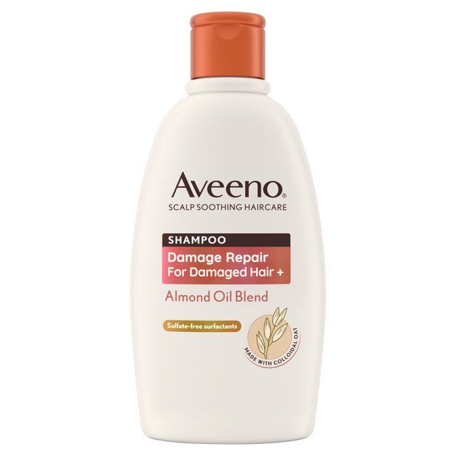 Aveeno Damage Repair Almond Oil Blend Shampoo for Damaged Hair   300ml - McGrocer