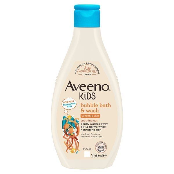 Aveeno Kids Bubble Bath & Wash 250Ml