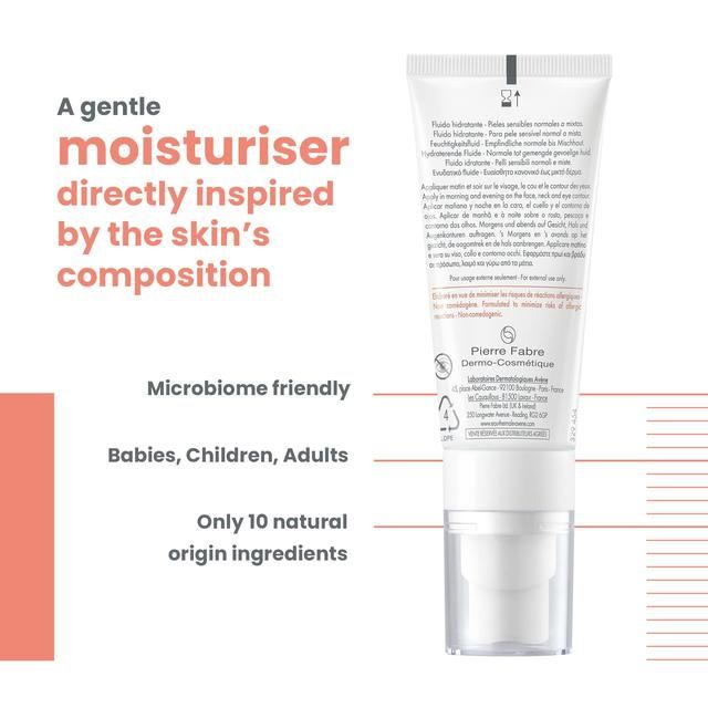 Avene Tolerance Hydra-10 Fluid for normal to combination sensitive skin   400ml - McGrocer