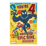 Avengers 4th Birthday Card