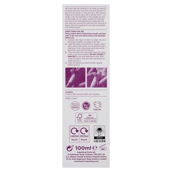 B. Legs & Body Hair Removal Cream with Argan Oil - McGrocer