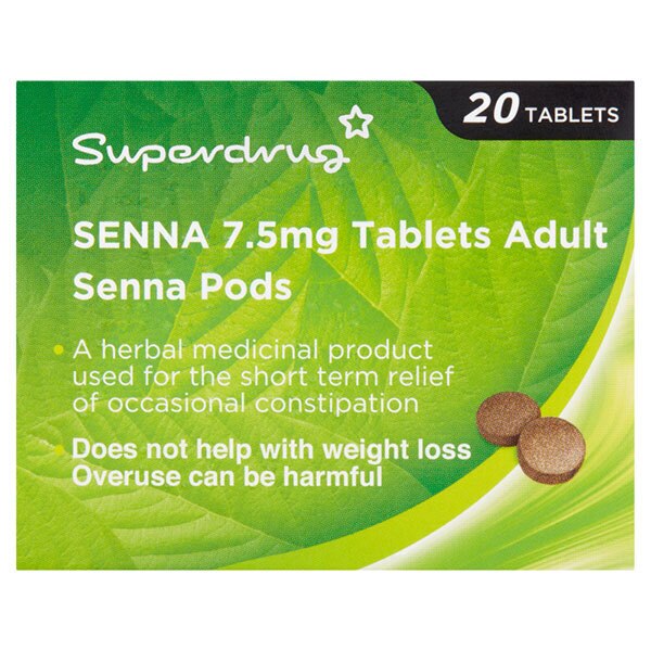 Superdrug Senna  7.5mg Tablets x 20