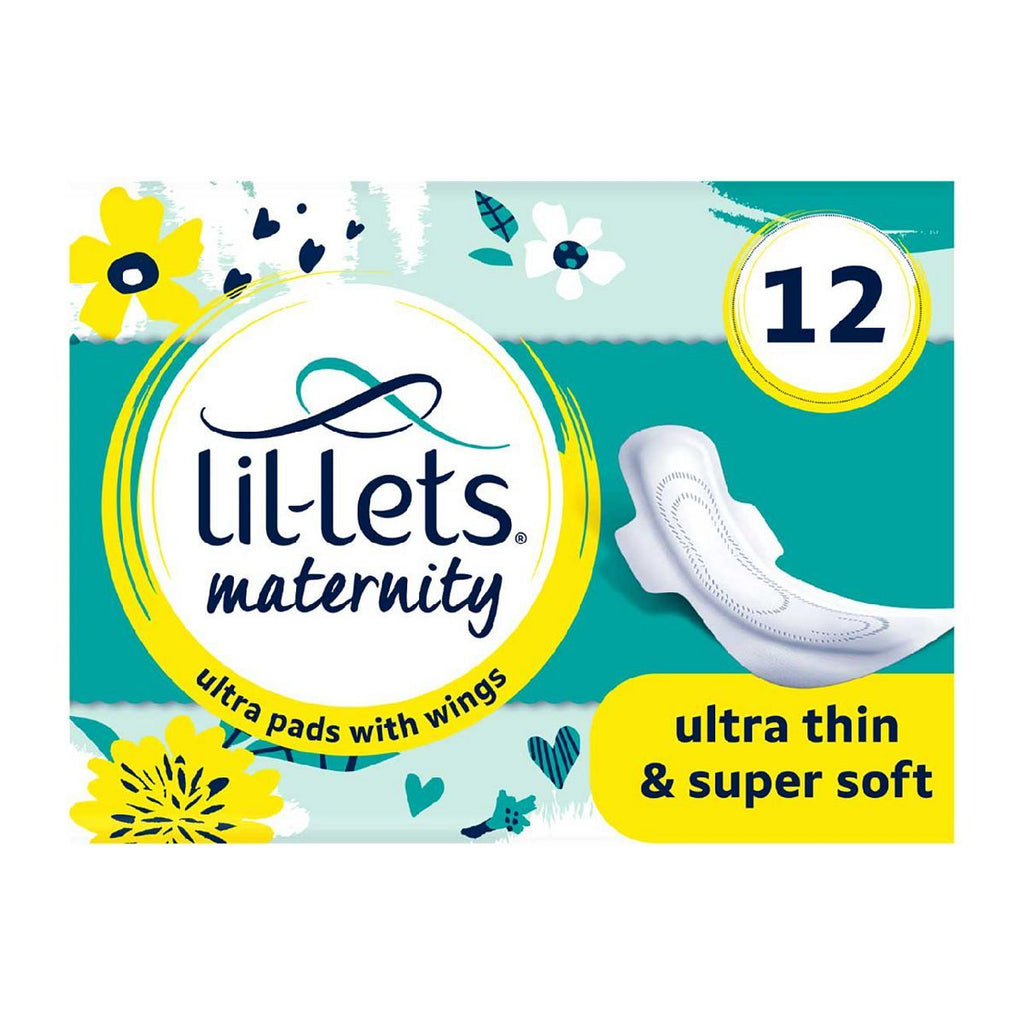 Lil-Lets Maternity Ultra Pads with Wings - 12 Pack