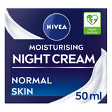 Nivea Moisturising Night Cream Moisturiser for Normal Skin 50ml All Sainsburys   