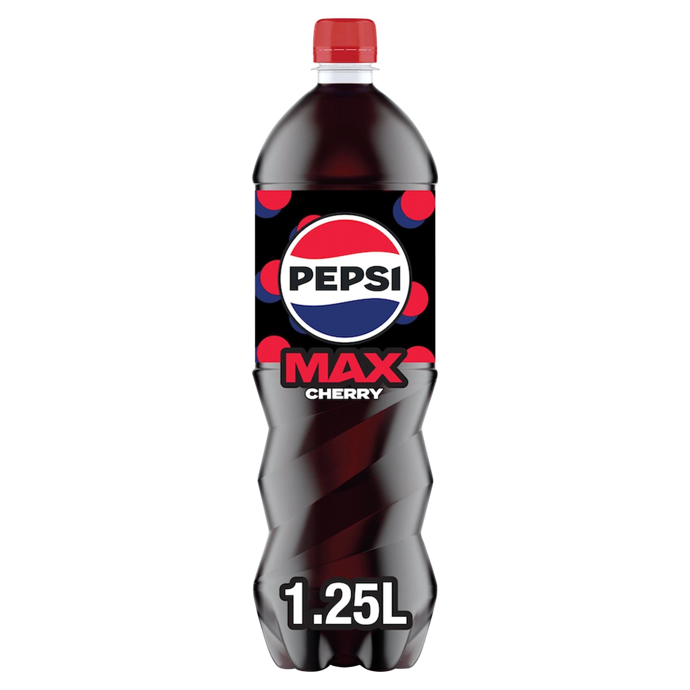 Pepsi Max Cherry No Sugar Cola Bottle 1.25L All Sainsburys   