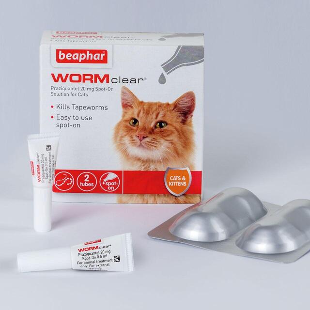 Beaphar WORMclear Worming Spot-On for Cats   6 per pack - McGrocer