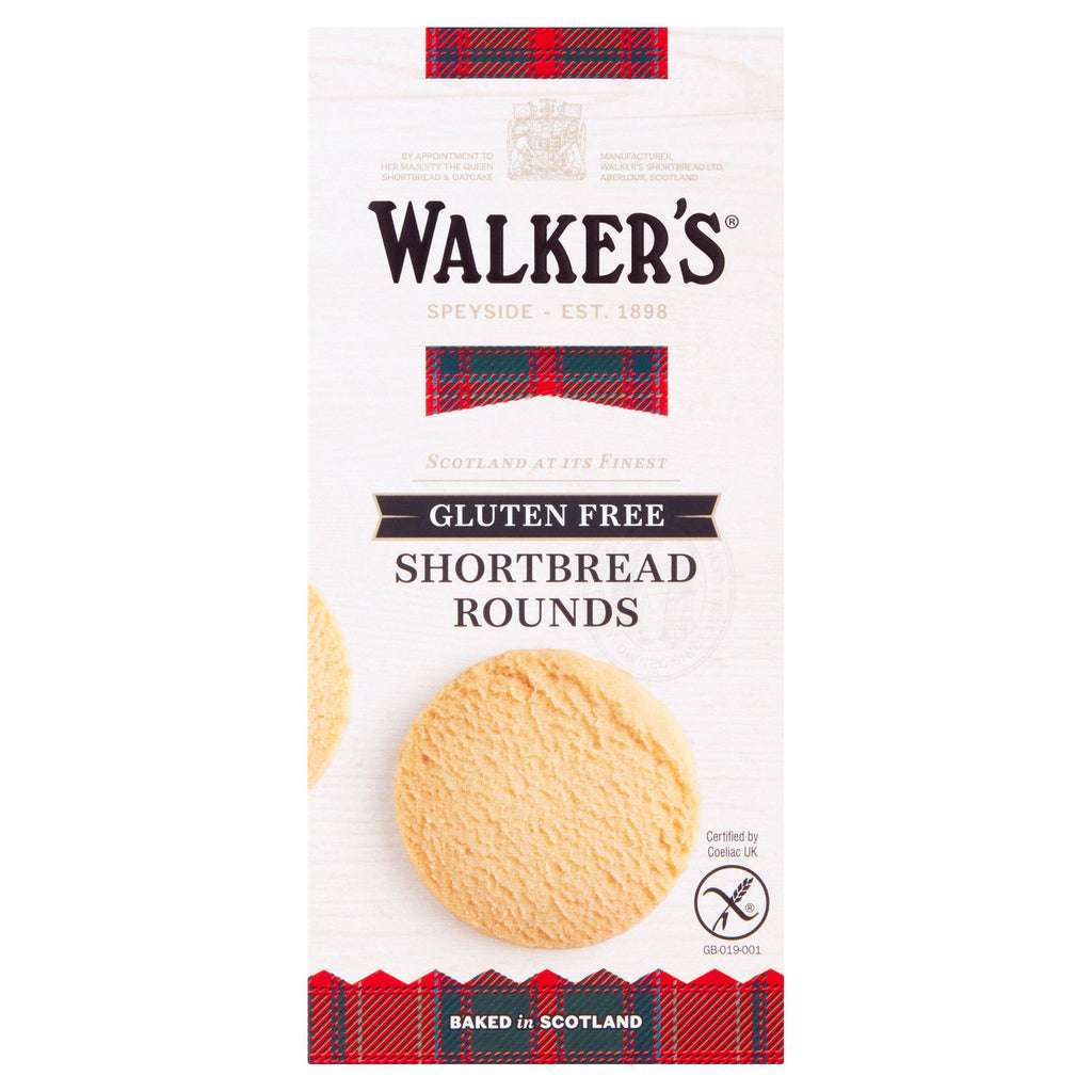 Walker's Gluten Free Shortbread Rounds x9 140g