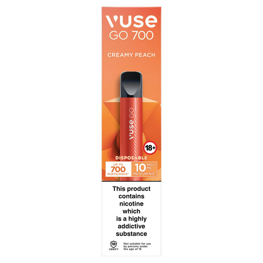 Vuse Go 700 Creamy Peach Disposable