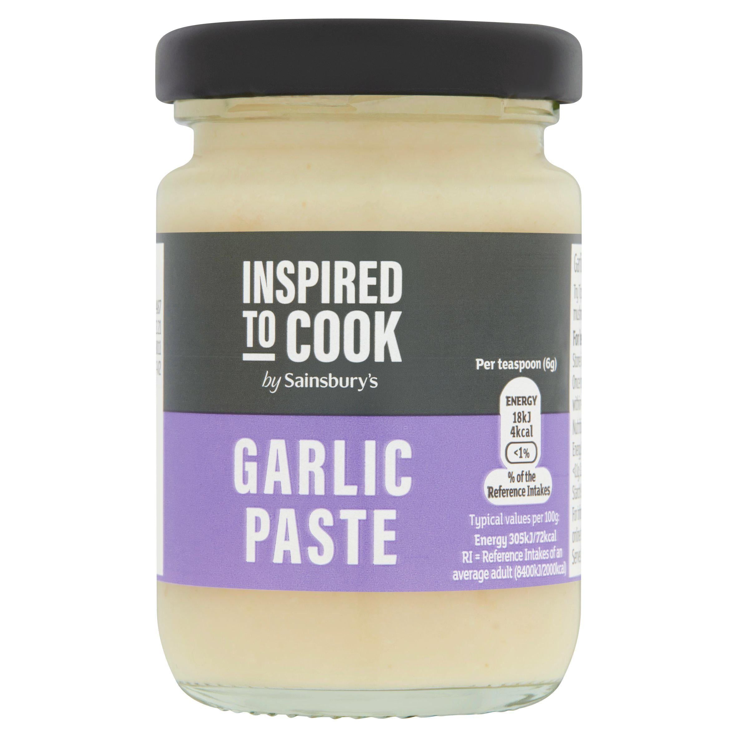 Sainsbury's Garlic Paste, Inspired to Cook 90g Herbs spices & seasoning Sainsburys   