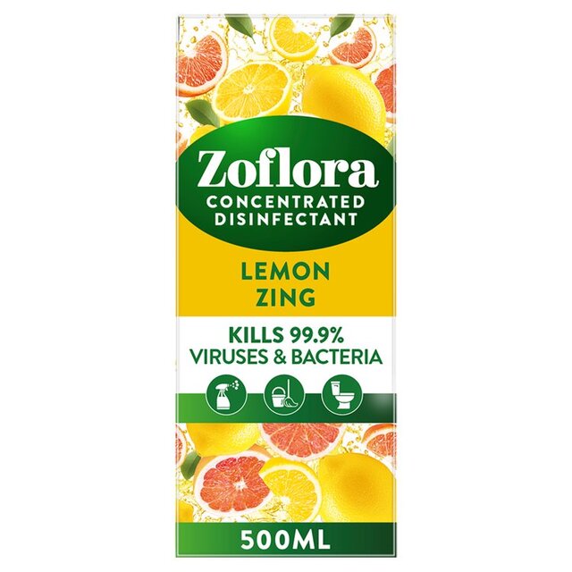 Zoflora Concentrated Disinfectant Lemon Zing   500ml