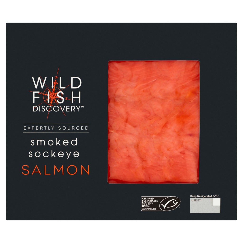 Wild Fish Discovery Smoked Sockeye MSC Salmon 100g