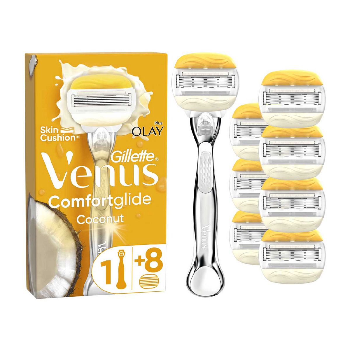 Venus Comfort Glide Coconut Plus Olay Razor- 8 Blades GOODS Boots   