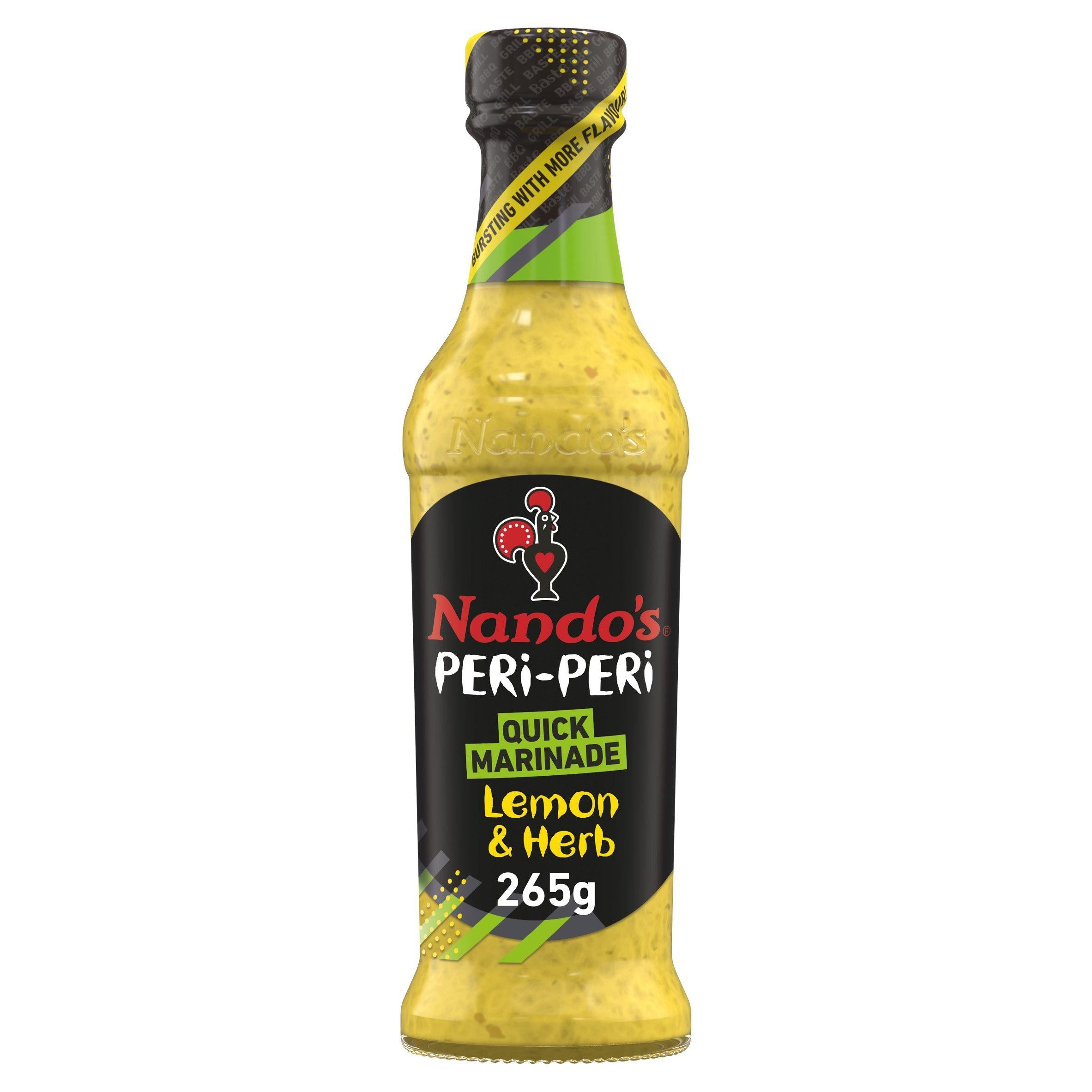 Nando’s Peri-Peri Marinade Lemon and Herb Extra Mild 260g BBQ sauce & marinades Sainsburys   