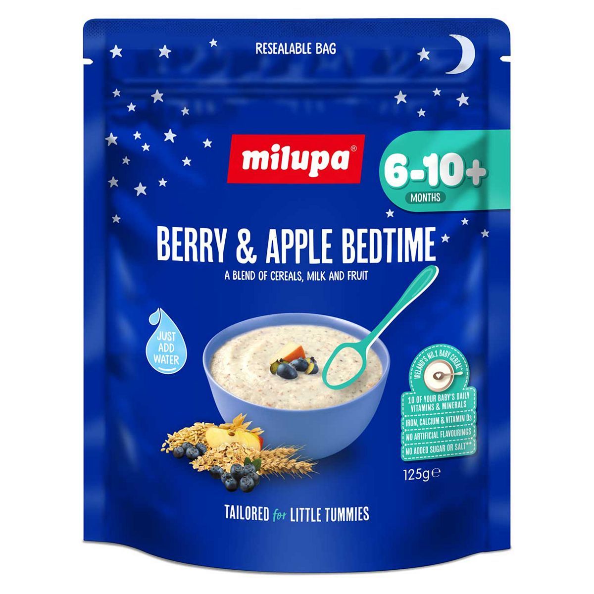 Milupa Berry & Apple Bedtime Baby Cereal 6-10+ Months 125g GOODS Boots   