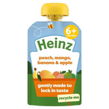 Heinz Peach Mango Banana & Apple Baby Food Fruit Puree Pouch 6+ Months   100g