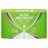 Sainsbury's Ultra Absorbent Kitchen Towel 3 Rolls essentials Sainsburys   