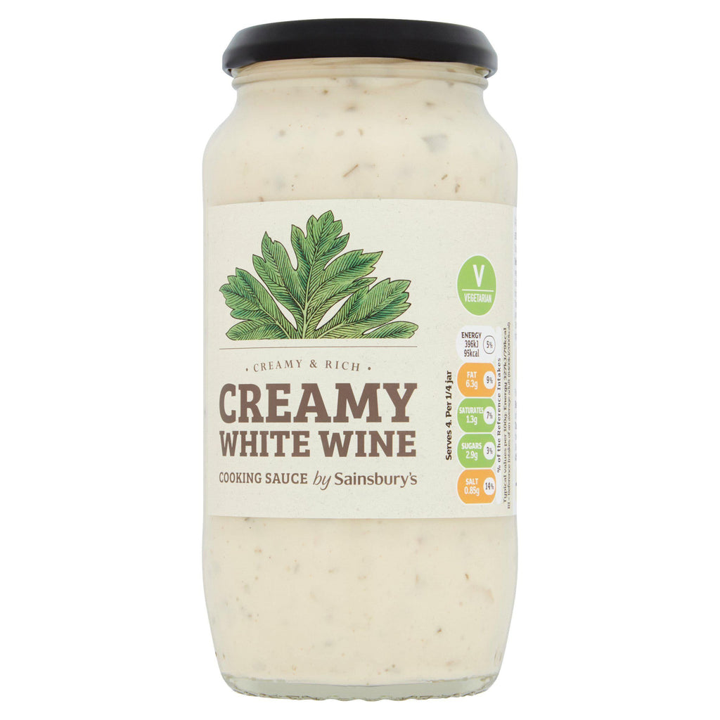 Sainsbury's Creamy White Wine Cooking Sauce 485g