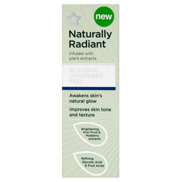 Superdrug Naturally Radiant Glycolic Overnight Peel 30ml GOODS Superdrug   