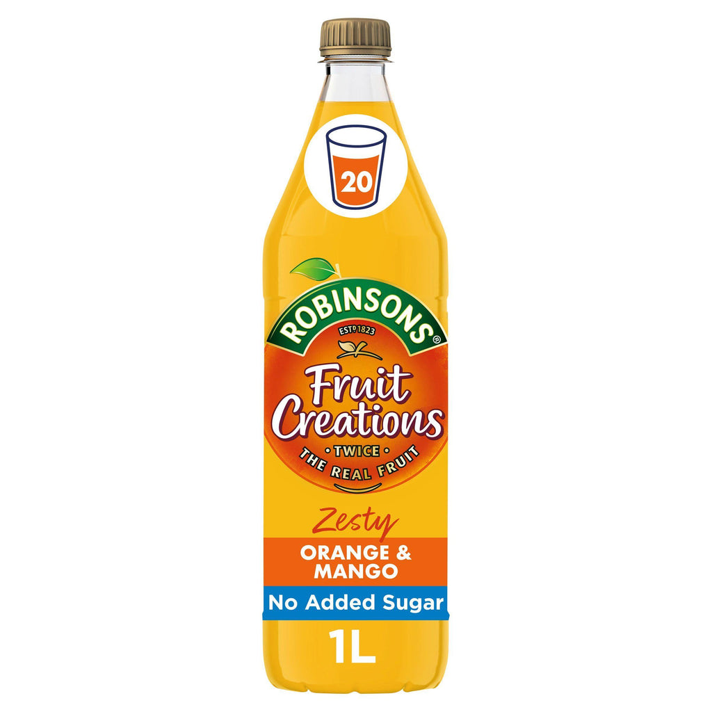 Robinsons Fruit Creations Zesty Orange & Mango Squash 1L