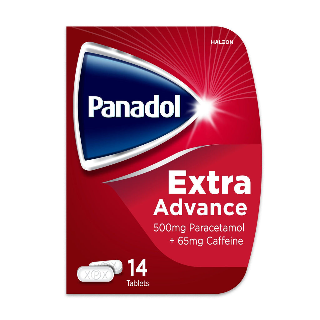 Panadol Extra Advance Pain Relief Tablets 500mg Paracetamol Tablets with 65mg Caffeine x14