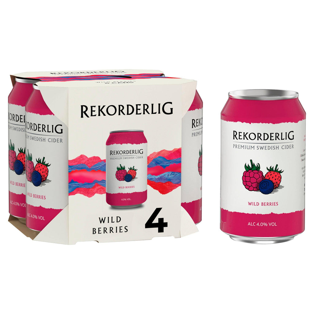 Rekorderlig Premium Swedish Wild Berries Cider 4x330ml